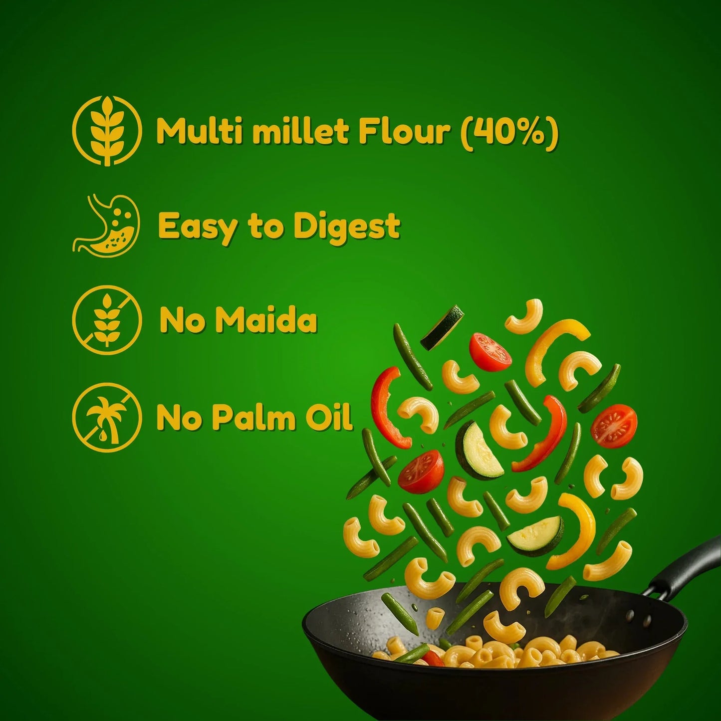 Millet 'n' Minutes Millet Pasta - Multigrain - 180 g (Pack of 2) - Orgoshops