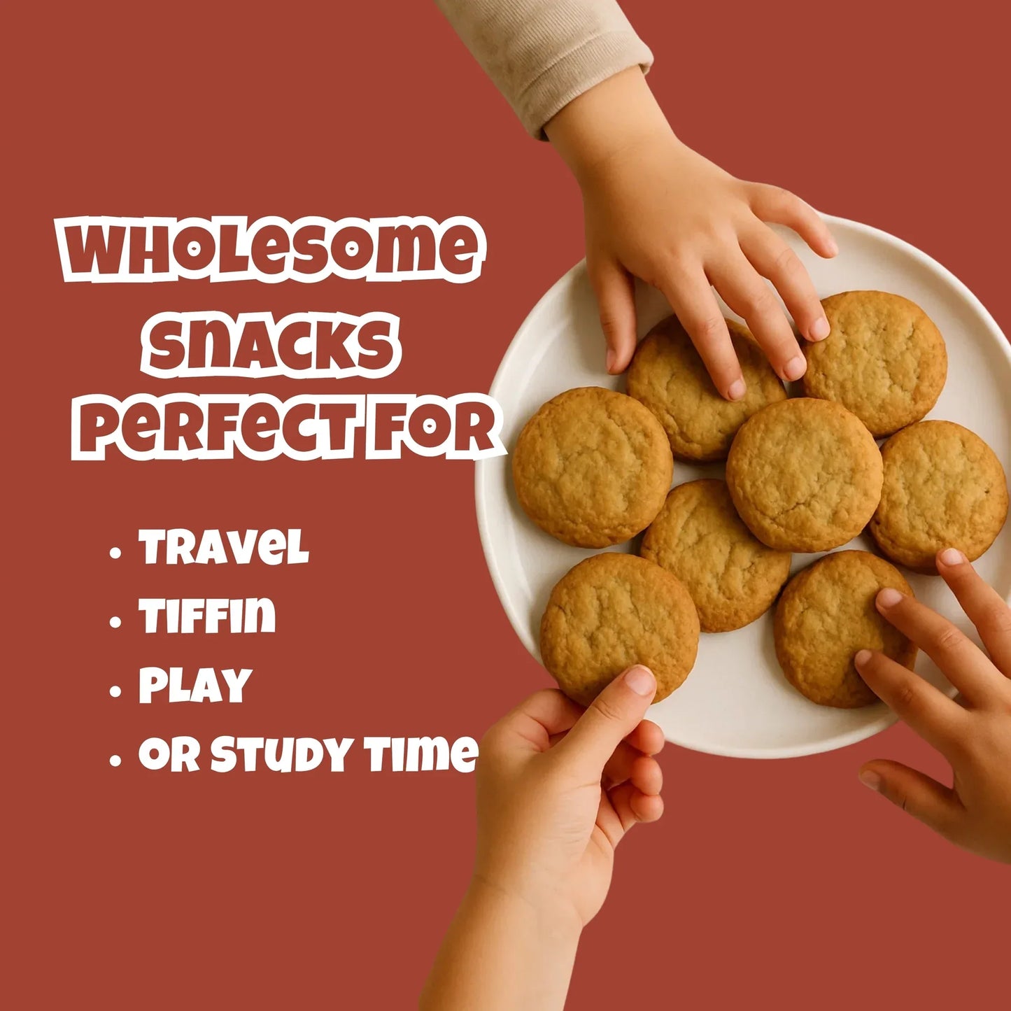 Millet 'n' Minutes Kodo Millet / Varagu Cookies - 50 g (Pack of 3) - Orgoshops