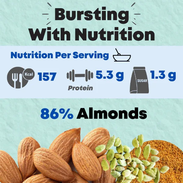 Jus Amazin 5-Minute Badam Kheer (200g) | Only 4 Ingredients, 100% Natural - Orgoshops