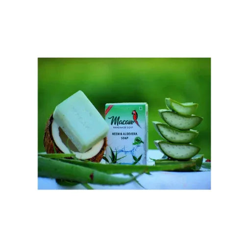 Macaw Herbal Neem and Aloe vera Soap - 100gms - Orgoshops