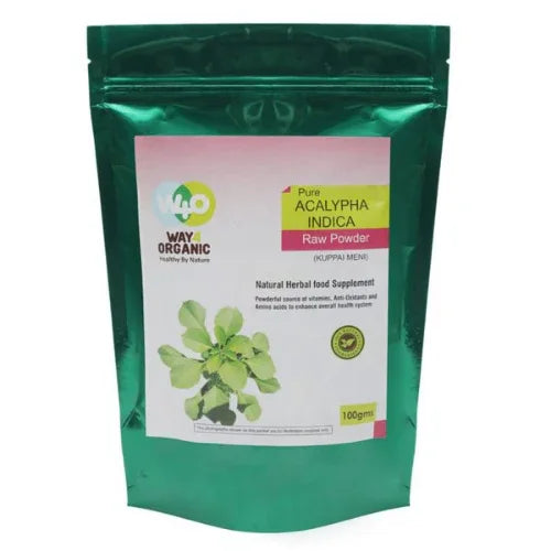 Genius Herbs Acalypha Indica Raw Powder - 100 g - Orgoshops