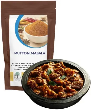 Kalpavirutcham Mutton Masala | Traditional South Indian Style Spice Mix | Flavorful Blend for Mutton Gravy & Curry - 100g - Orgoshops