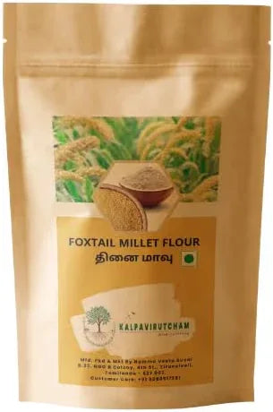 .Kalpavirutcham Foxtail Millet Flour (Thinai Maavu) – Traditional Handpicked Millet Flour – 1 KG - Orgoshops