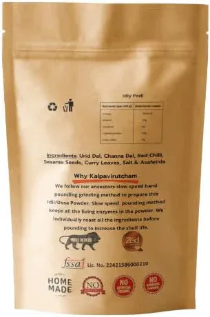 Kalpavirutcham Idli/Dosa Podi – Authentic South Indian Chutney Powder | Homemade Spice Blend for Idli, Dosa, and Rice – 1 KG - Orgoshops