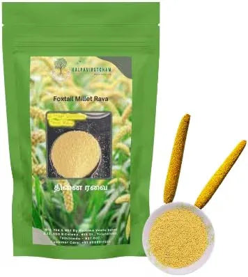 Kalpavirutcham Foxtail Millet Rava | Thinai Rava | 100% Natural | Healthy and Tasty - 250 G - Orgoshops