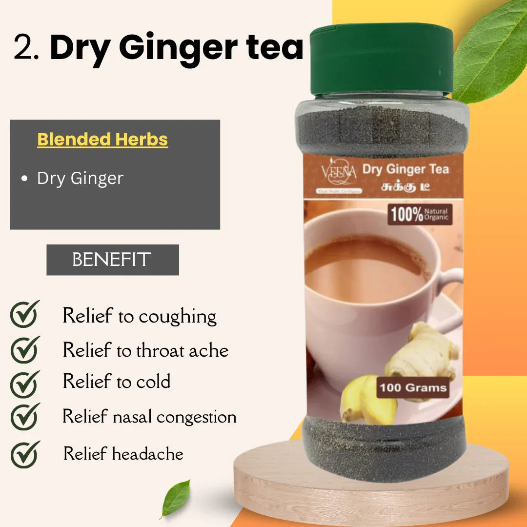 Activeness for Study & work Tea Collections T14 | Combos 3 Products box 265 grams | Veena products - Orgoshops