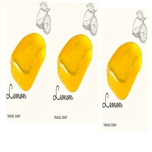 Fuschia - Lemon Natural Handmade Glycerine Soap-20g(PACK OF 3) - Orgoshops