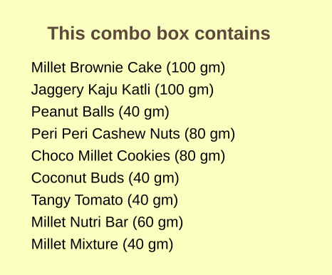 Millet & Nut Sweet and Snack Utsav Box 2 (580g)
