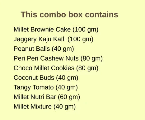 Millet & Nut Sweet and Snack Utsav Box 2 (580g) - Orgoshops