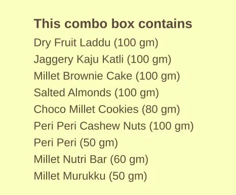 Millet & Nut Sweet and Snack Maha Utsav Box 2 (800g) - Orgoshops