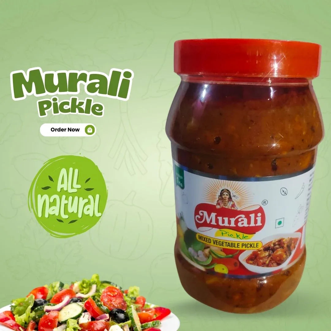 LAKSHMINALAMBAGAM : Mixed Vegetable Pickle – 400 gm - Orgoshops