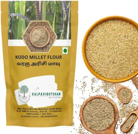 Kalpavirutcham Kodo Millet Flour (Varagu Arisi Maavu) | Natural and Healthy Millet Flour for Daily Cooking - 250g - Orgoshops