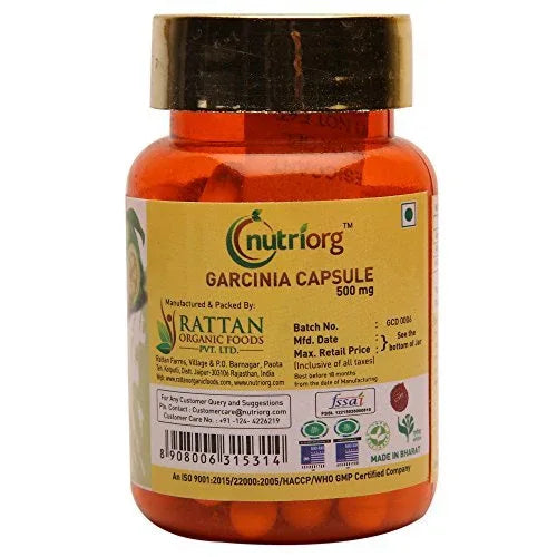 Nutriorg Garcinia seed oil gel - 60 Capsule - Orgoshops