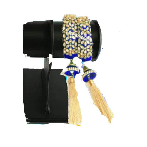 SilkThread Kada Stone Bangle Blue ( 2.6 size ) - Orgoshops