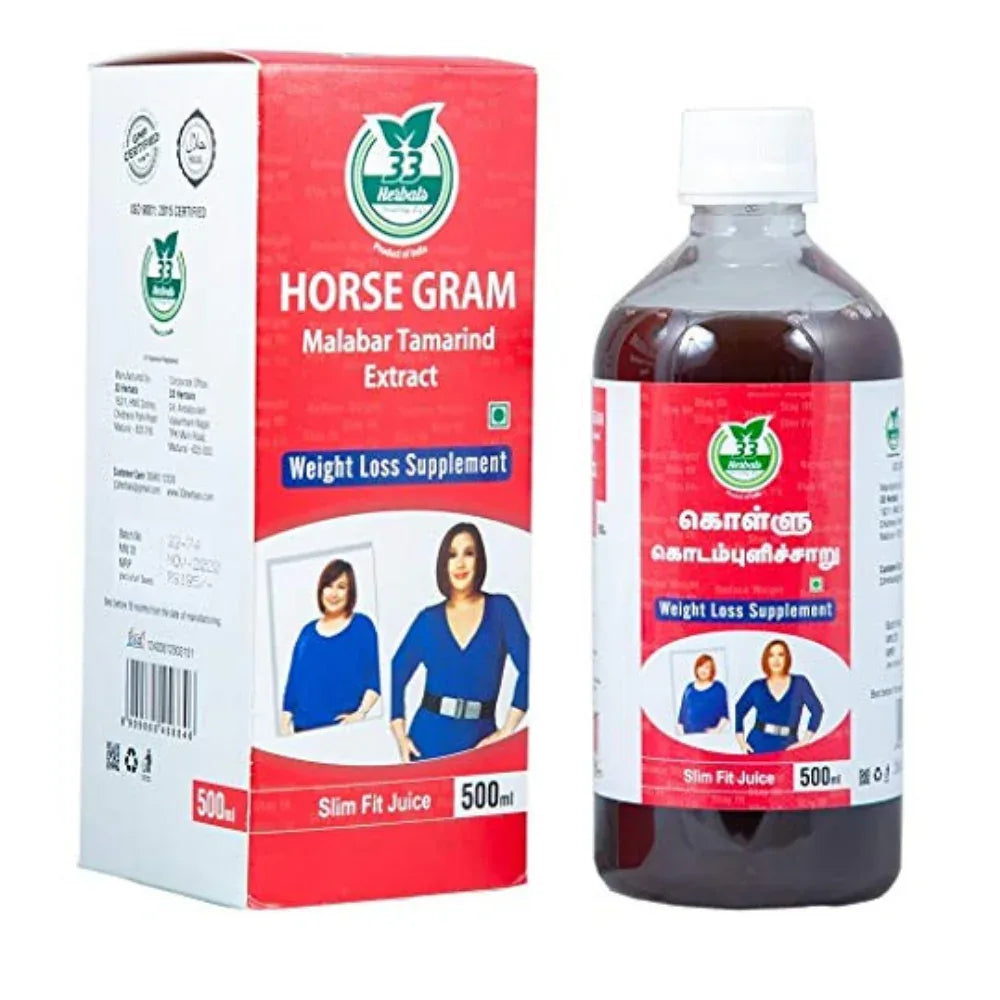 33 Herbals SlimFit Juice (Horse Gram Juice) - 500 ml - Orgoshops