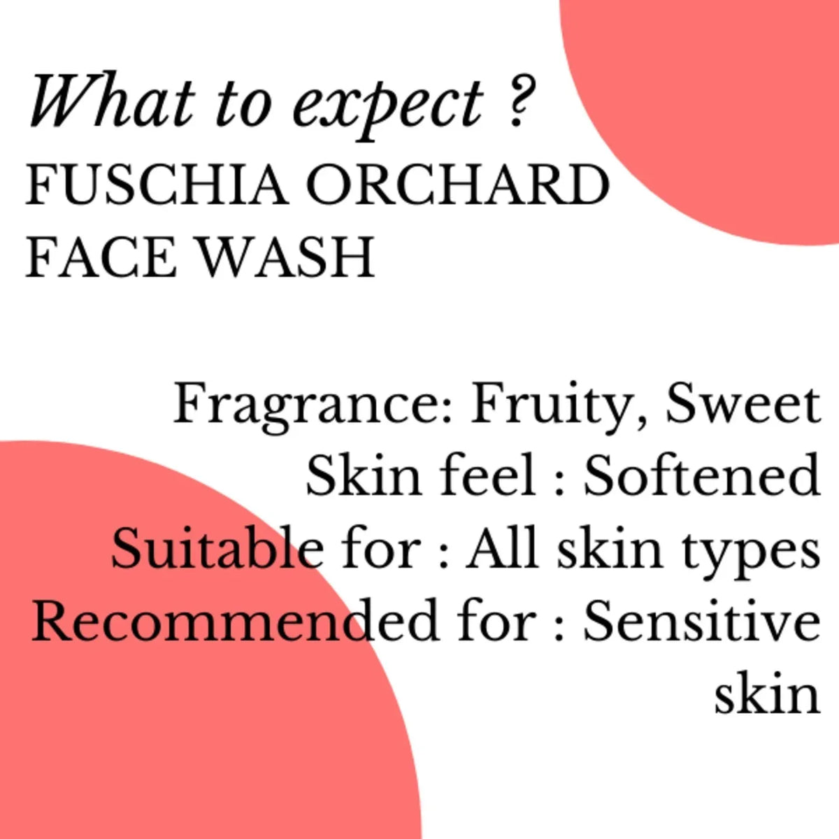 Fuschia Orchard Red Apple Soap Free Face Wash - 50ml - Orgoshops