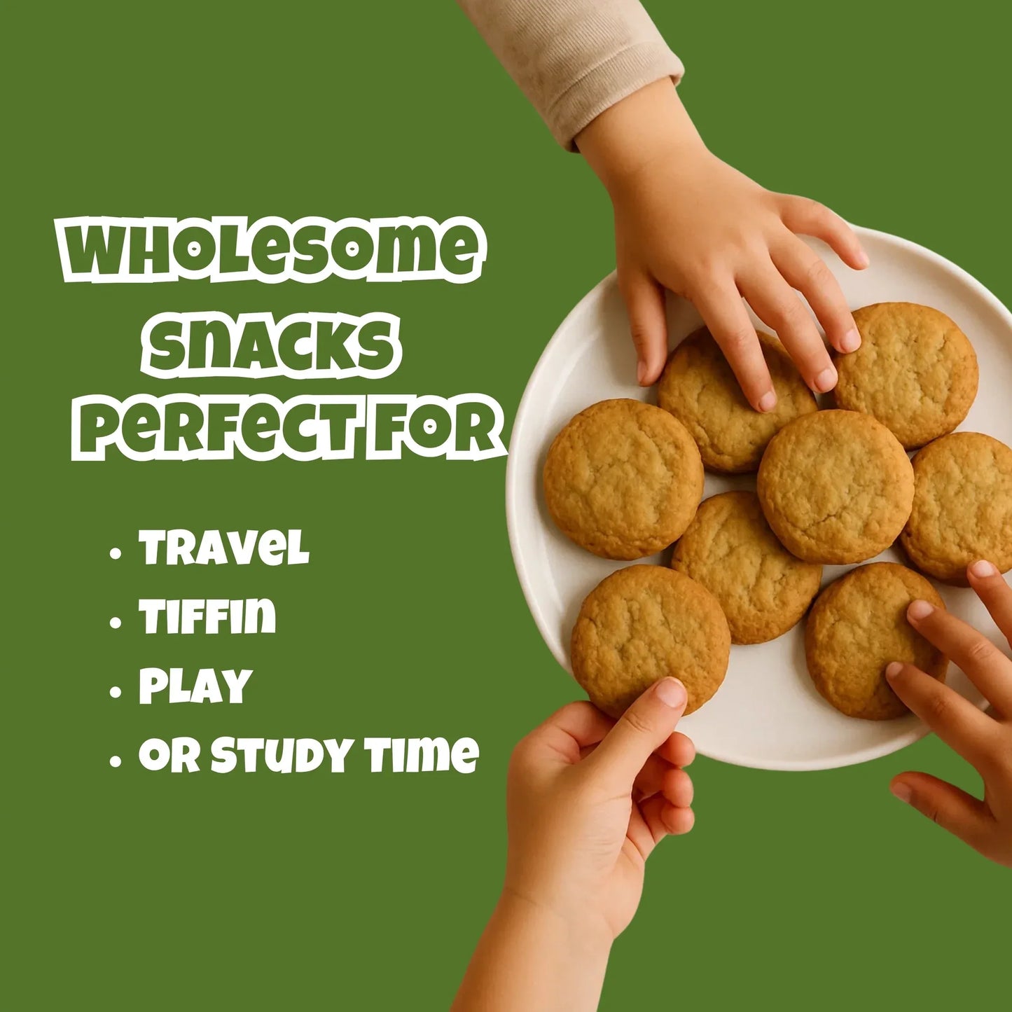 Millet 'n' Minutes Little Millet / Saamai Cookies - 50 g (Pack of 3) - Orgoshops