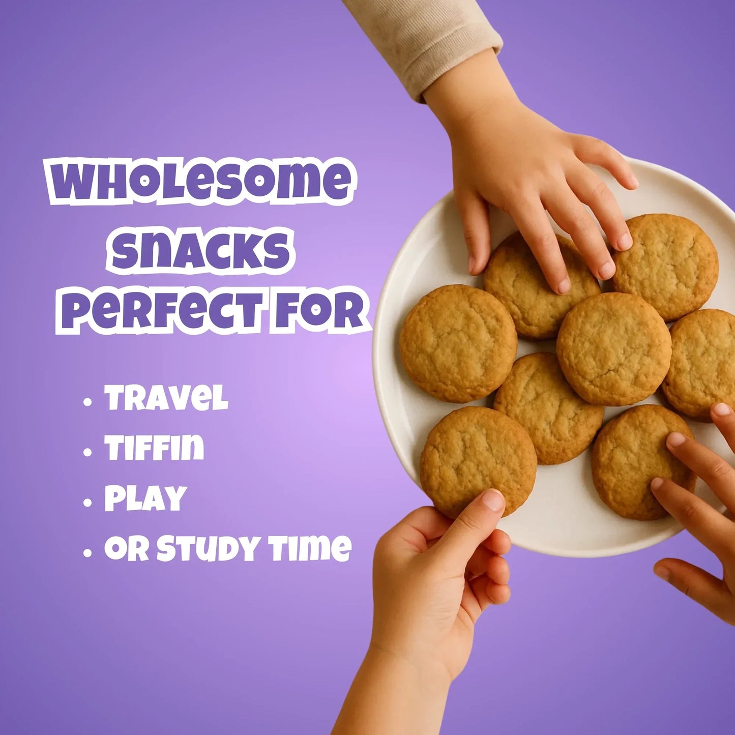 Millet Minutes Multi Millet Ragi Cookies - 50 g (Pack of 3) - Orgoshops