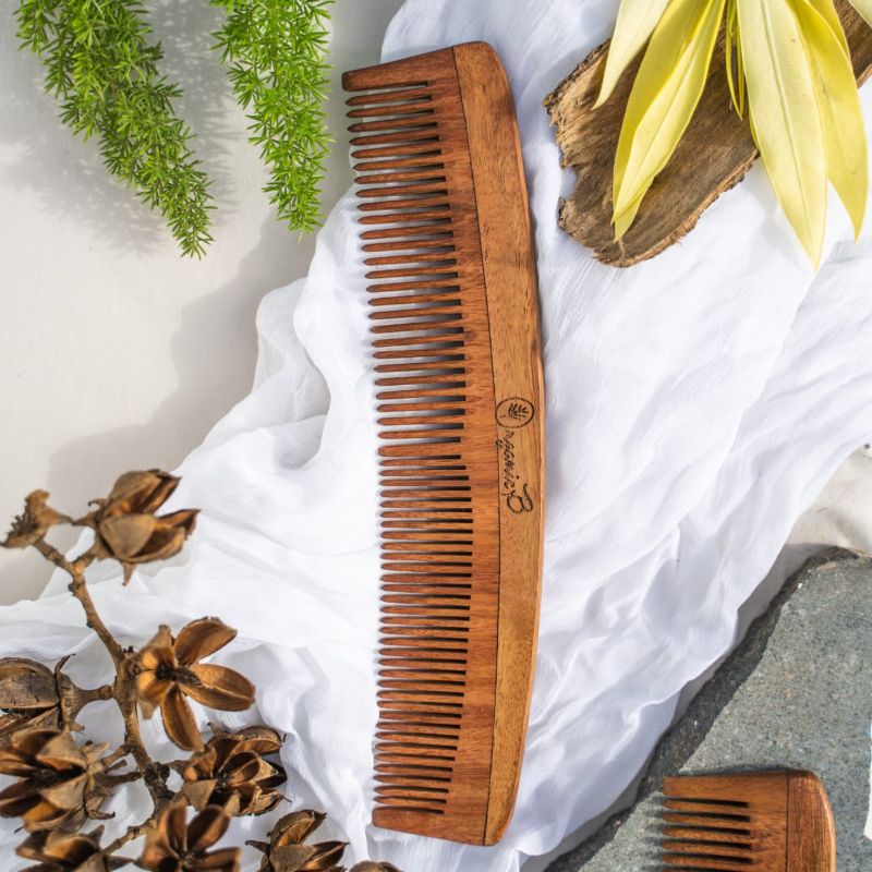 Organic B Handmade Neem Wood Comb-300gm