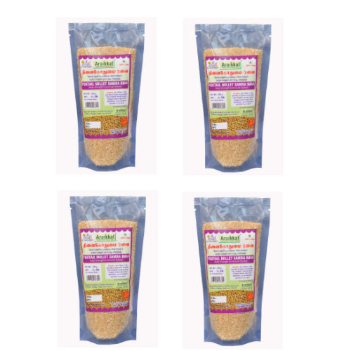 Araikkal Samba Foxtail Wheat - 500g ( Pack of 4 )