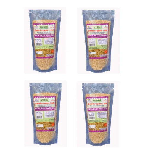 Araikkal Samba Foxtail Wheat - 500g ( Pack of 4 ) - Orgoshops