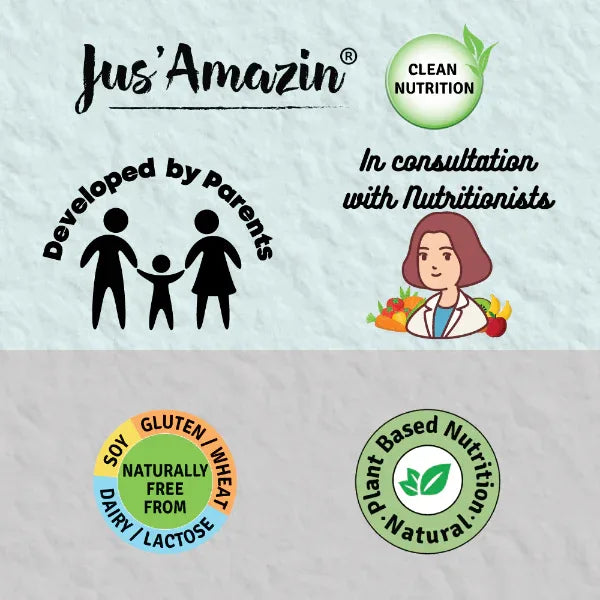 Jus Amazin Creamy Almond Butter - Unsweetened (125g) | 25% Protein | Nutrition - Orgoshops