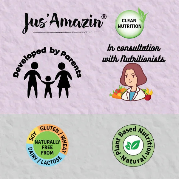 Jus Amazin Crunchy Almond Butter – With Flaxseeds (125g) | 22% Protein | 86% Almonds - Orgoshops