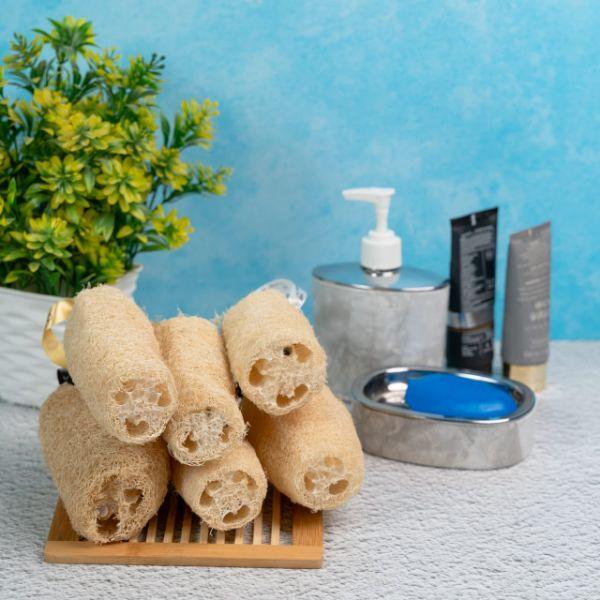 Natural Organic Loofah, Body Scrubber/Sponge Pack of 3-300gm - Orgoshops