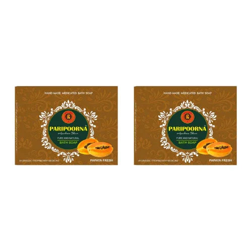 Papaya Bath Soap - ( Pack of 2 ) - Orgoshops