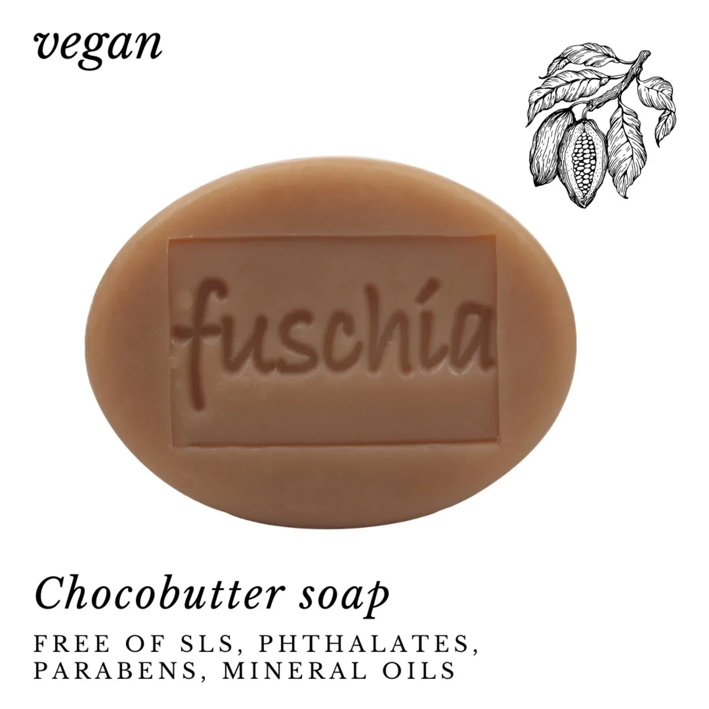 Fuschia - Chocobutter Natural Handmade Glycerine Soap - 100g - Orgoshops