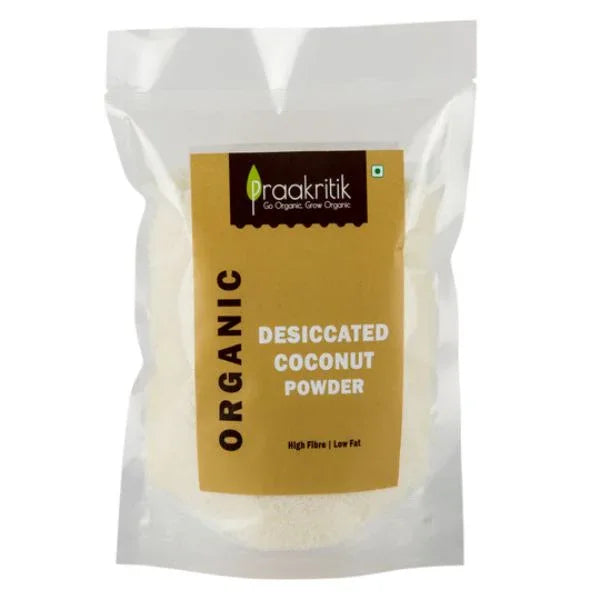 Praakritik Organic Dessicated Coconut-200g - Orgoshops