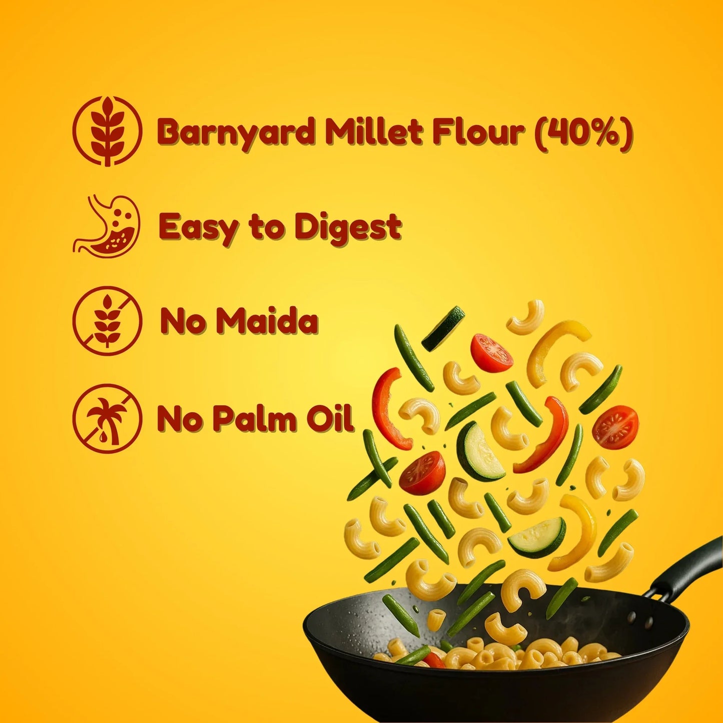 Millet 'n' MinutesMillet Pasta - Barnyard - 180 g (Pack of 2) - Orgoshops