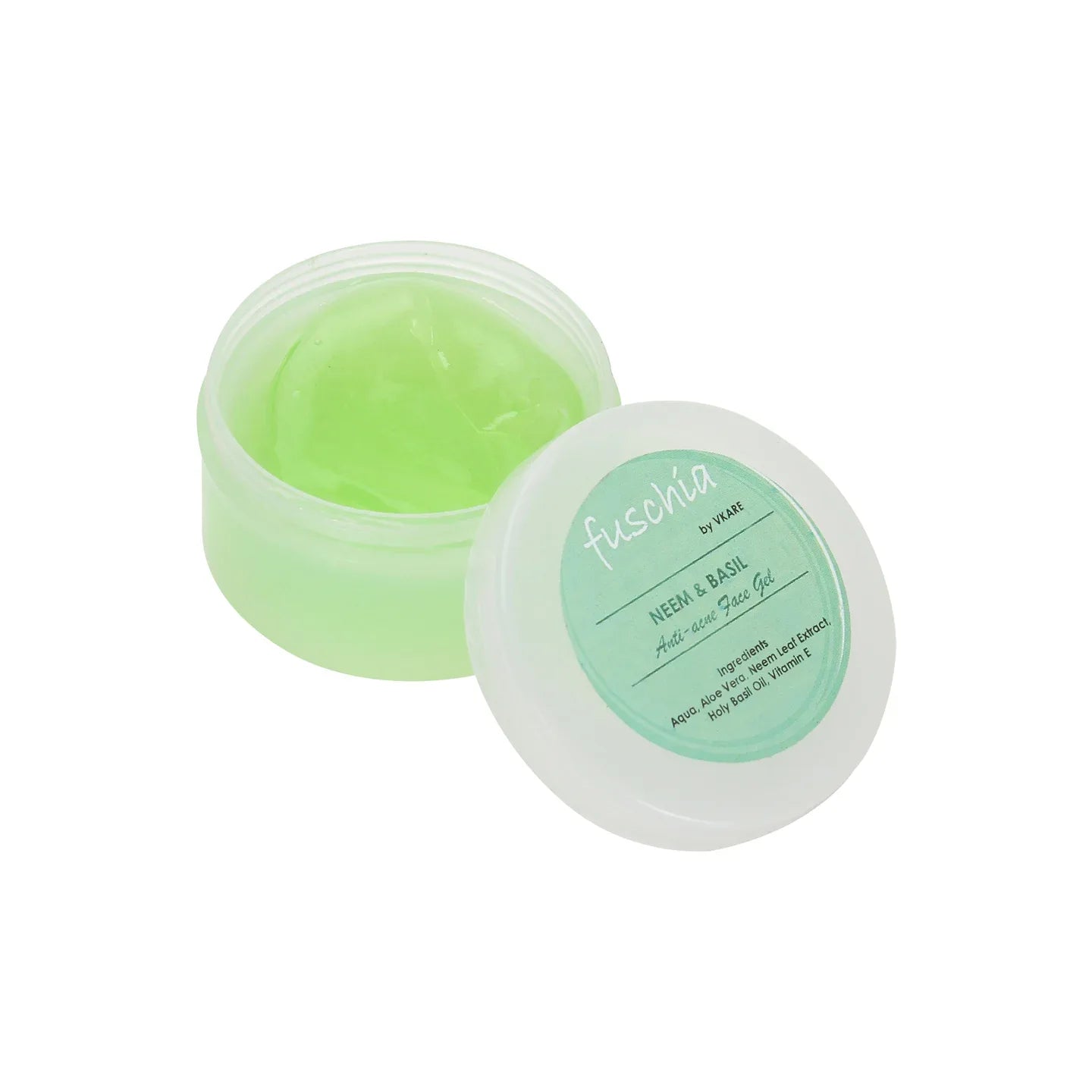 Fuschia Anti Acne Face Gel - Neem & Basil - 50g - Orgoshops