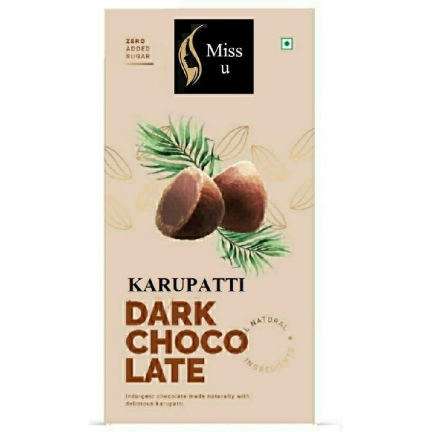 Amrutha Exports Karupatti Dark Chocolate Bar - 130g