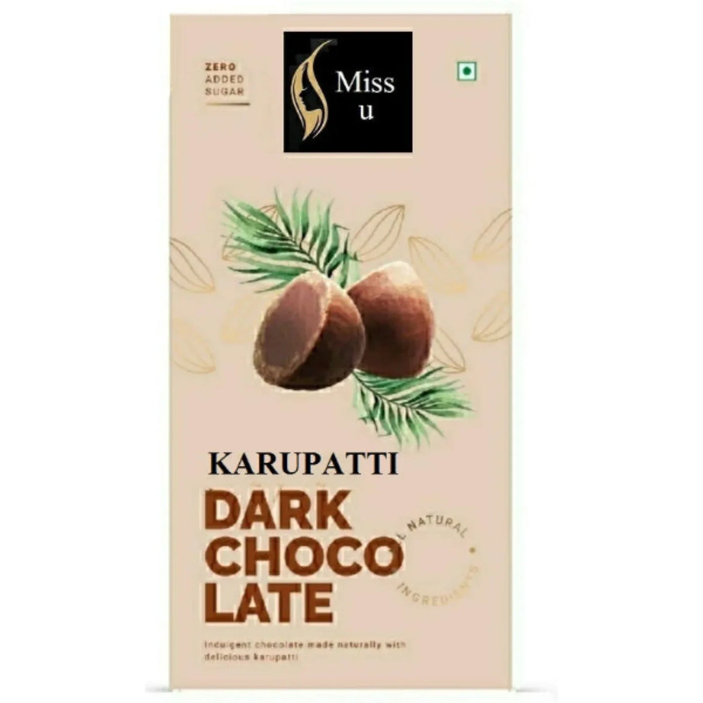 Amrutha Exports Karupatti Dark Chocolate Bar - 130g - Orgoshops