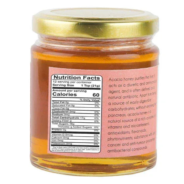 Praakritik Natural Acacia Honey - 150g - Orgoshops