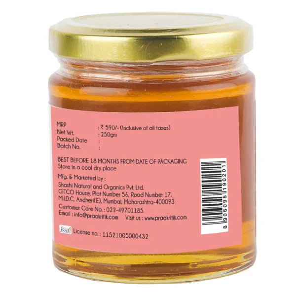 Praakritik Natural Acacia Honey - 150g - Orgoshops