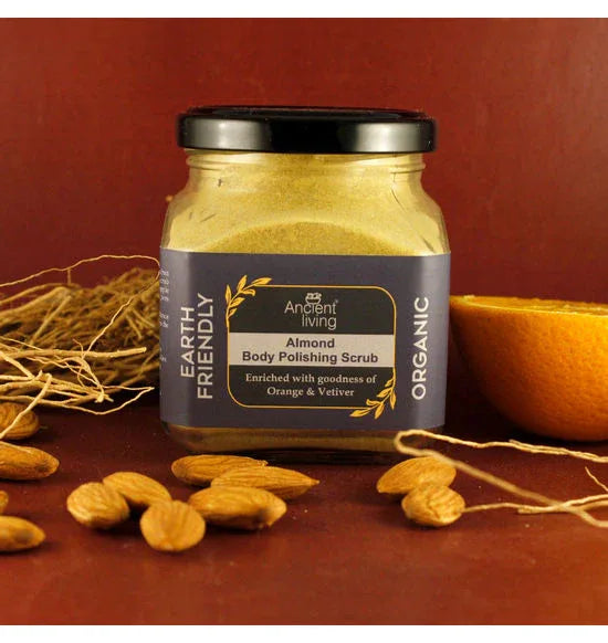 Ancient Living Almond Body Polishing Scrub - 100g - Orgoshops