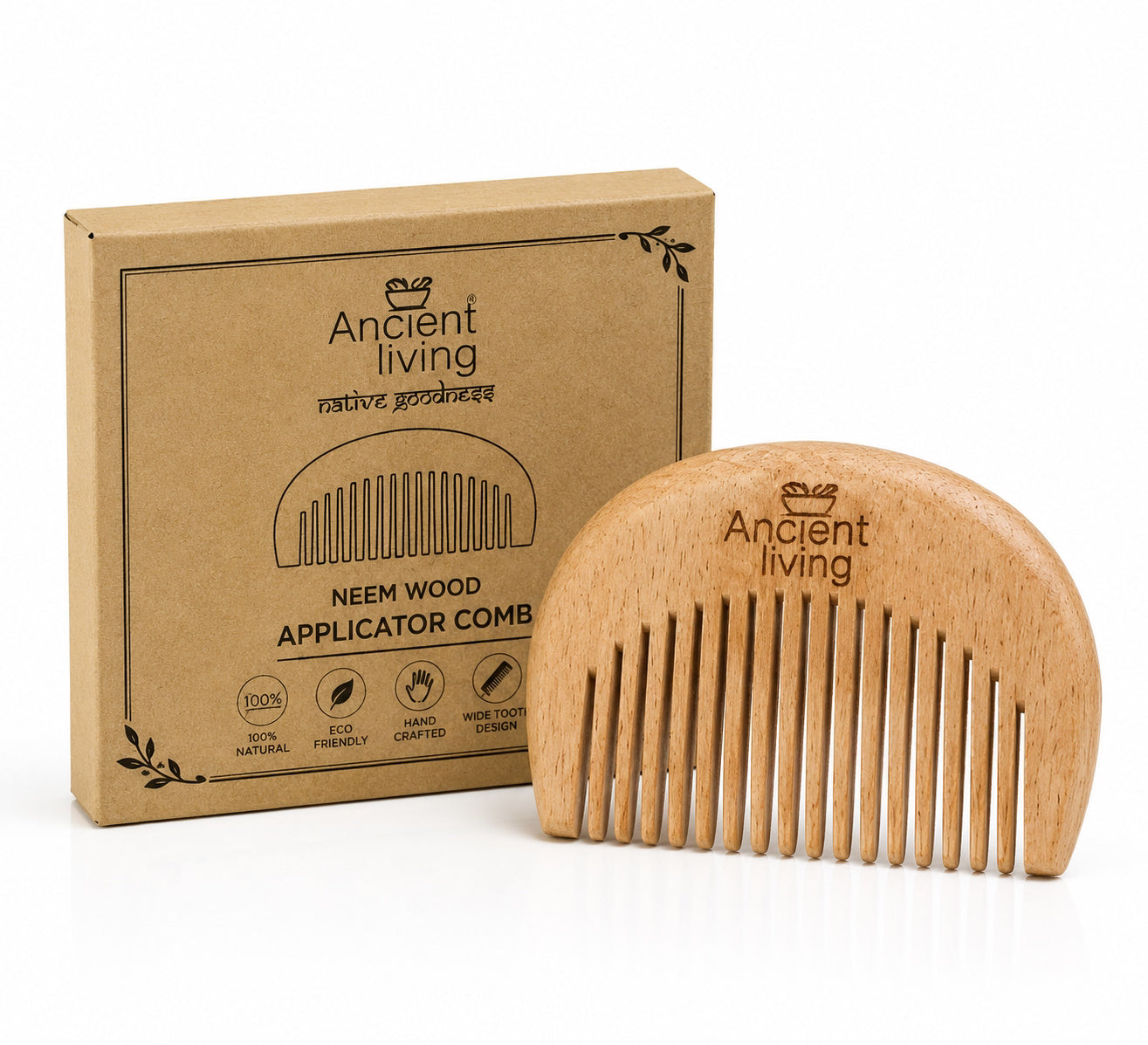 Anciant living Neem Wood Applicator Comb