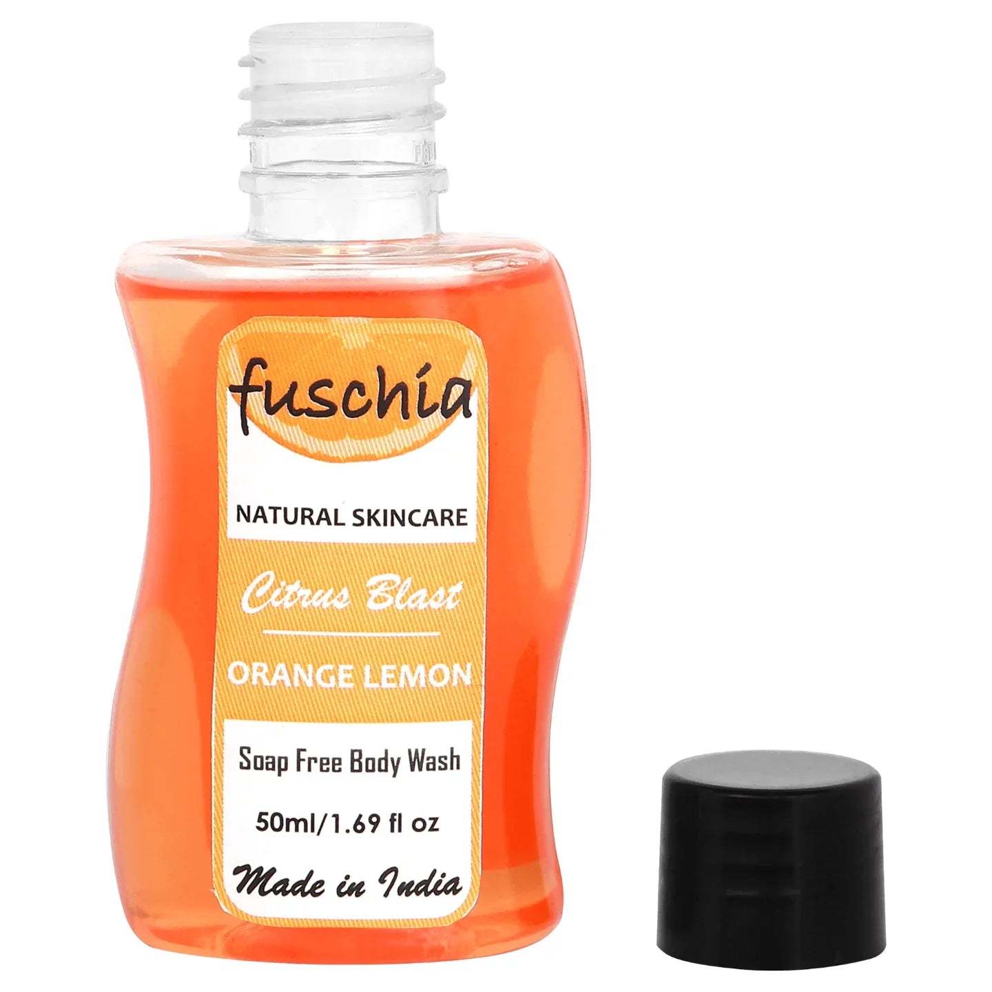 Fuschia Citrus Blast Orange Lemon Soap Free Body Wash - 50ml - Orgoshops