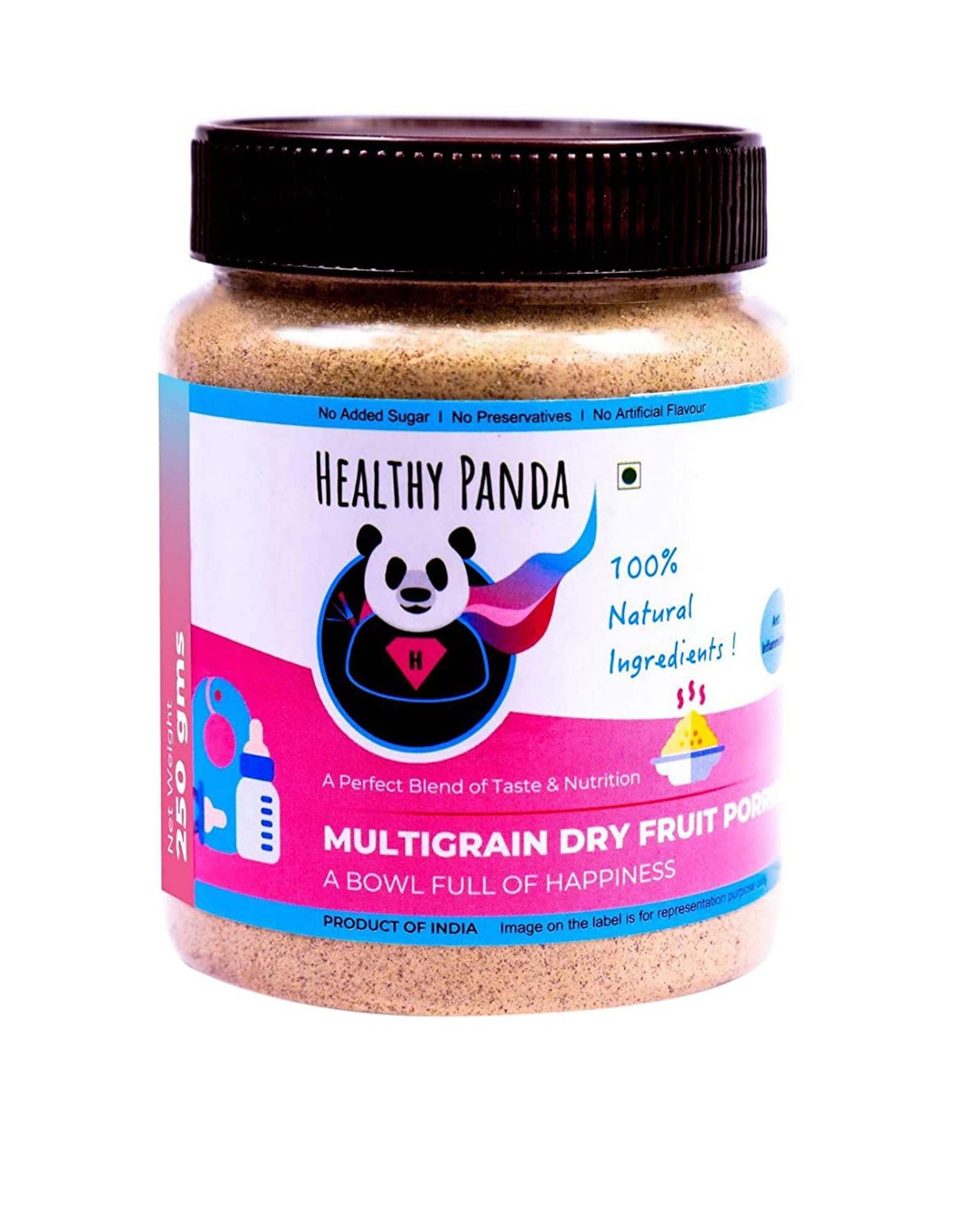 Healthy Panda : Multigrain Dry Fruit Porridge / Cereal Mix - 500 g (Pack of 1)