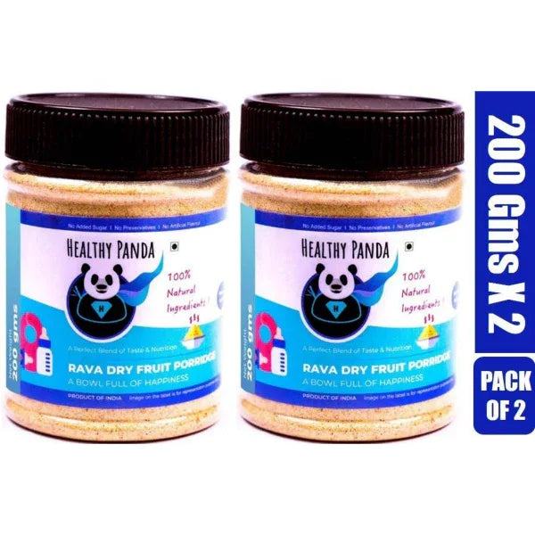 Healthy Panda : Rava Dry Fruit Porridge / Cereal Mix - 200 g (Pack of 2) - Orgoshops