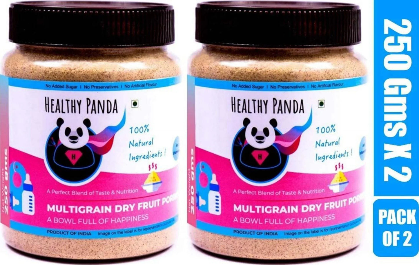 Healthy Panda : Multigrain Dry Fruit Porridge / Cereal Mix - 500 g (Pack of 1) - Orgoshops