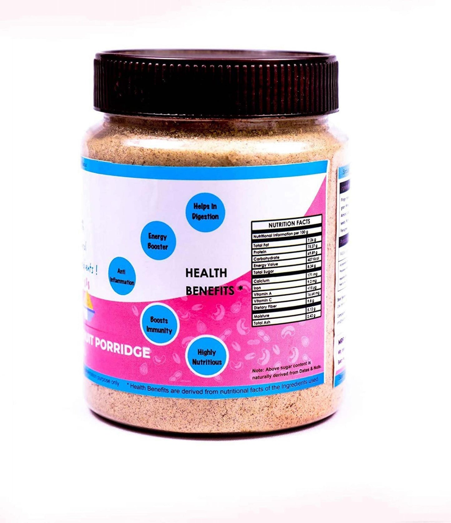 Healthy Panda : Multigrain Dry Fruit Porridge / Cereal Mix - 500 g (Pack of 1)