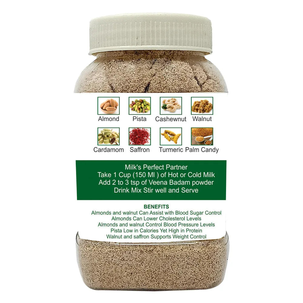 Veena Badam Powder With Palm Candy - 200g - Orgoshops