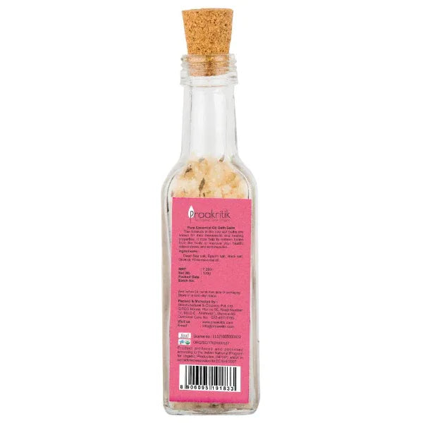 Praakritik Rose Bath Salt-120g - Orgoshops