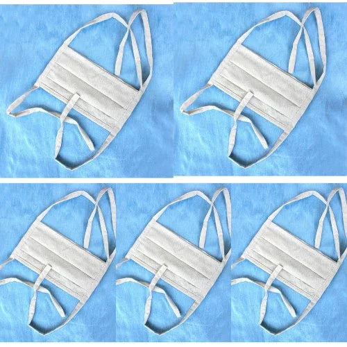 Double Layered Tie-able Cloth Mask - Set of 5 - Orgoshops