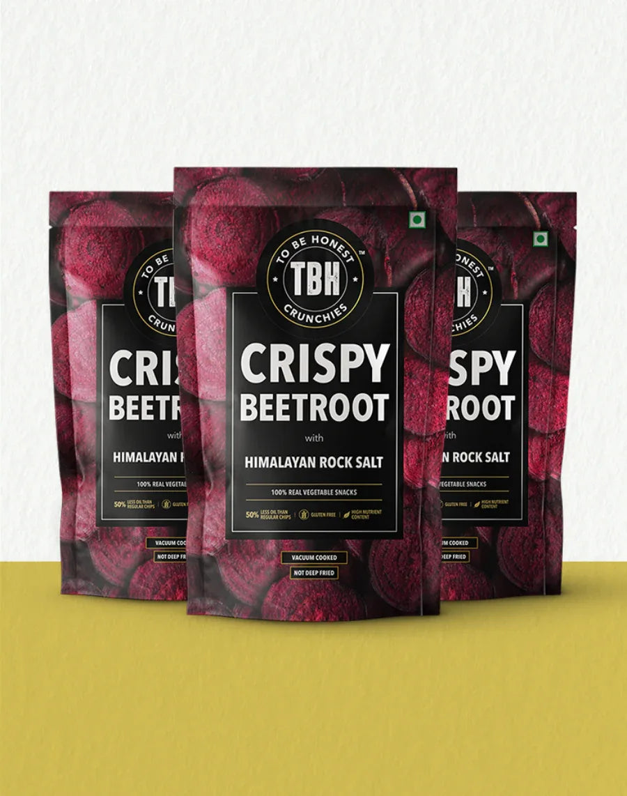 Pack of 3 - Crispy Beetroot with Himalyan Rock Salt 180g - Orgoshops
