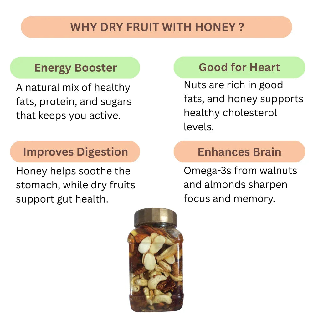 Thaiman Organic Dry Fruit With Honey / Honey / Dry Fruit Honey- 250 g - Orgoshops