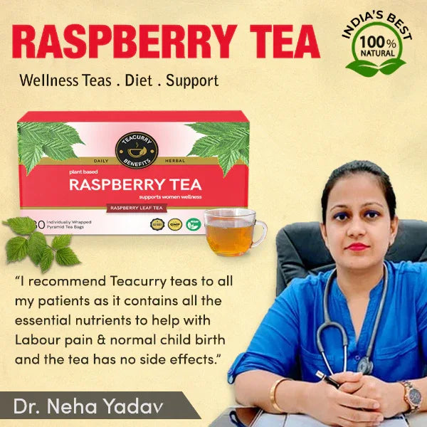 Raspberry Leaf Tea/Helps With Period Health, Fertility-100g (30 Bags) - Orgoshops